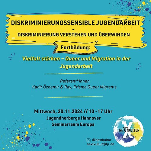 📣❗ Der nächste Termin unserer Fortbildungsreihe "Diskriminierungssensible Jugendarbeit" steht an! 

Am 20.11.2024...