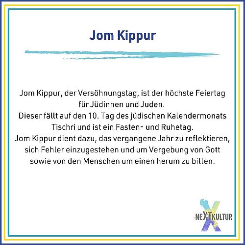 Einen gesegneten Jom Kippur für alle Jüdinnen und Juden. 
#nextkultur #niedersachsen #projekt #jugendarbeit #jomkippur